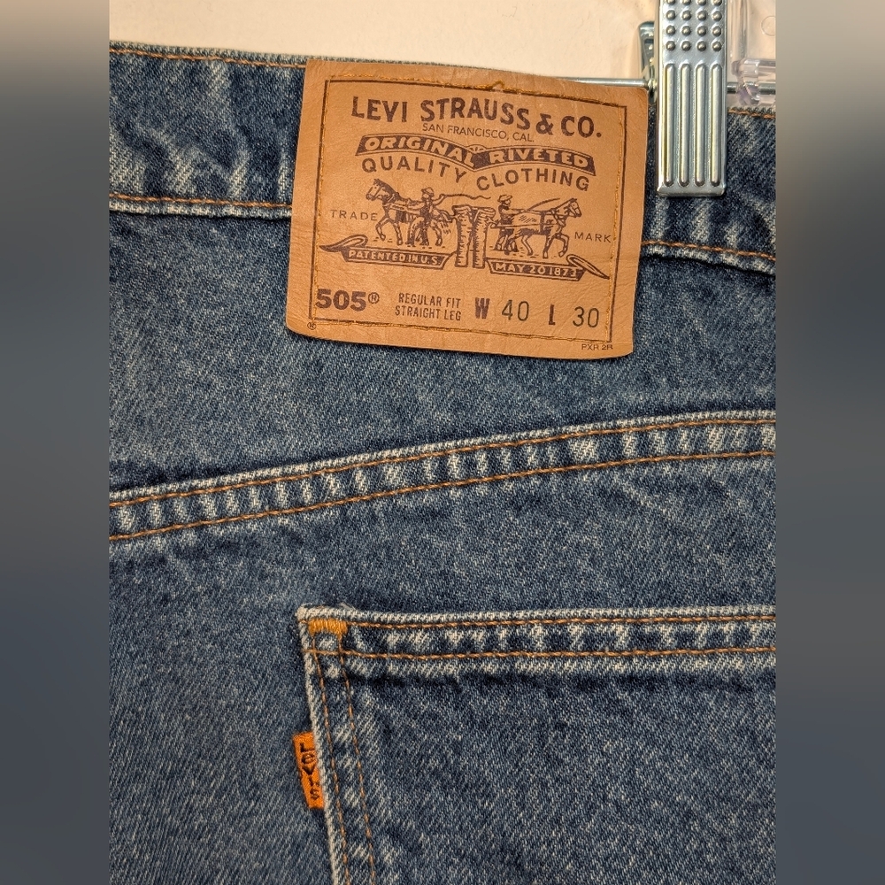 Vintage Levi's Orange Tab Men's 40x30 Medium Wash Classic Straight Denim Jeans